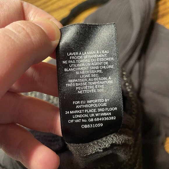 ett:twa Anthropologie Sz S Gauze Boho High Rise Pull On Sulawesi Smocked Joggers - Picture 12 of 12